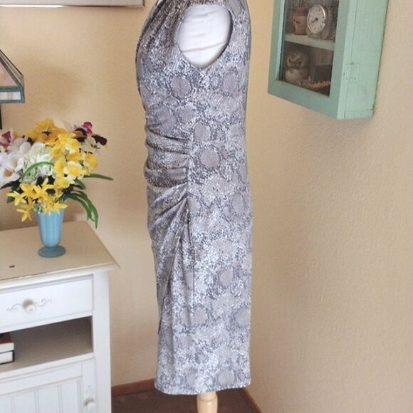 Connected Apparel Reptile Print Dress - Picture 5 of 10